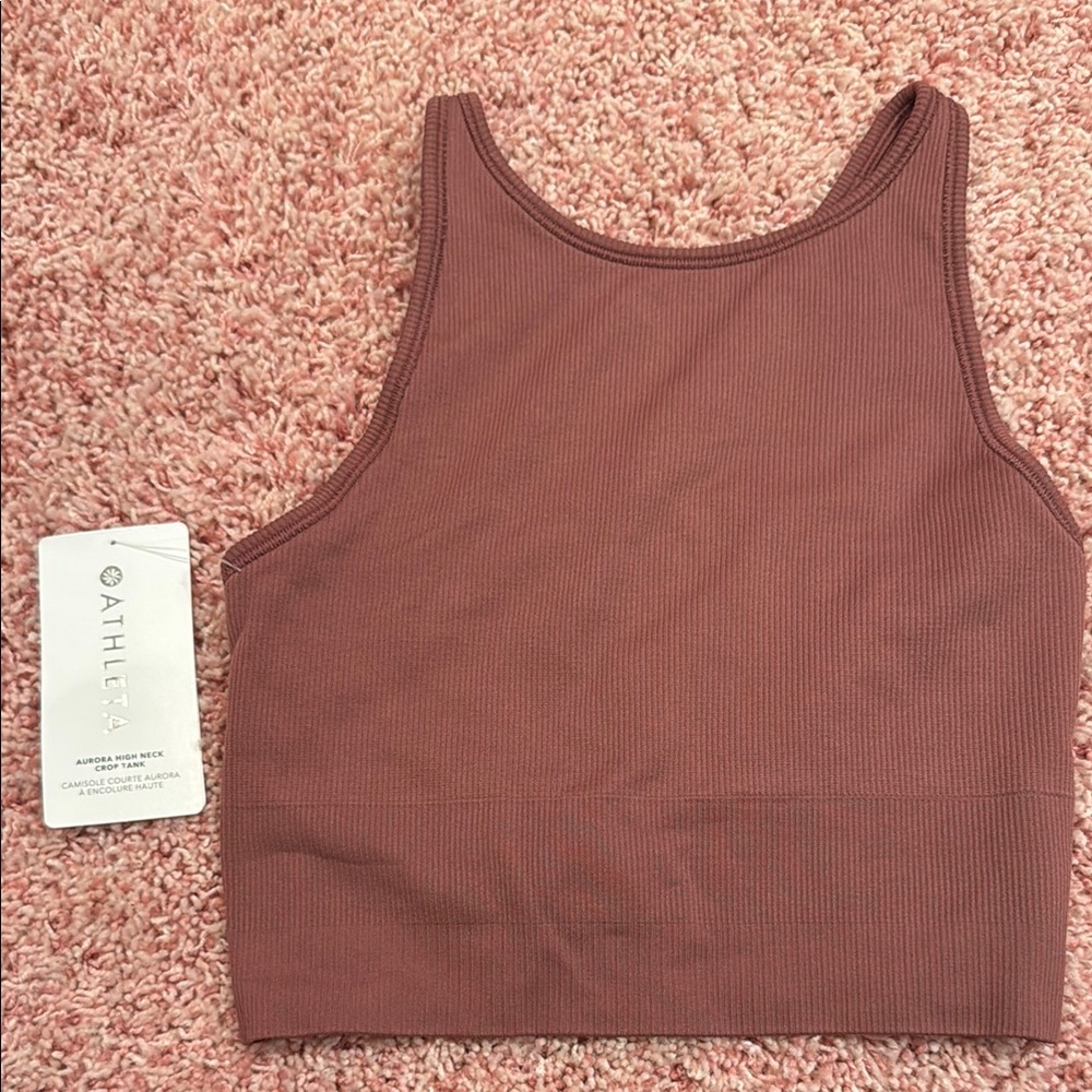 Athleta Women's Aurora High Neck Crop Tank